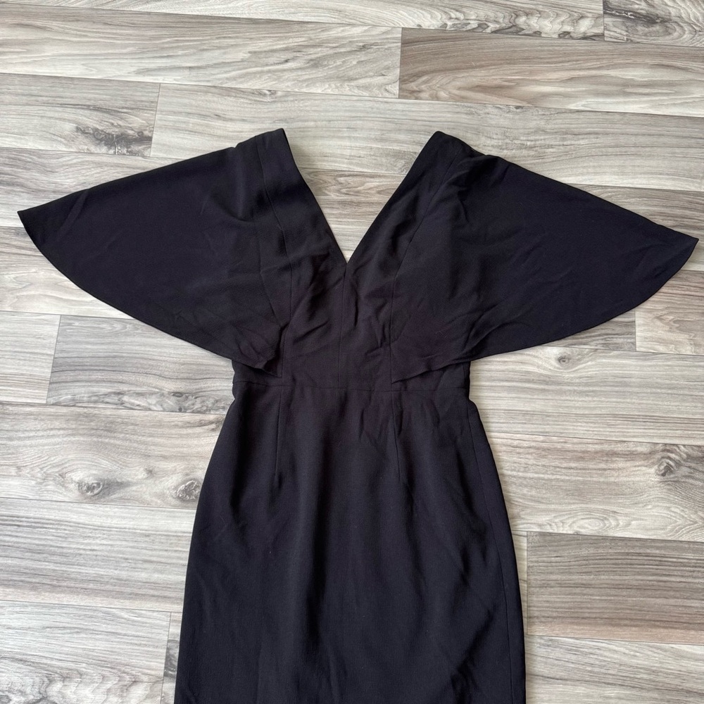 Dress the Population Louisa Flutter Sleeve Midi Dress Size Small - Picture 2 of 8